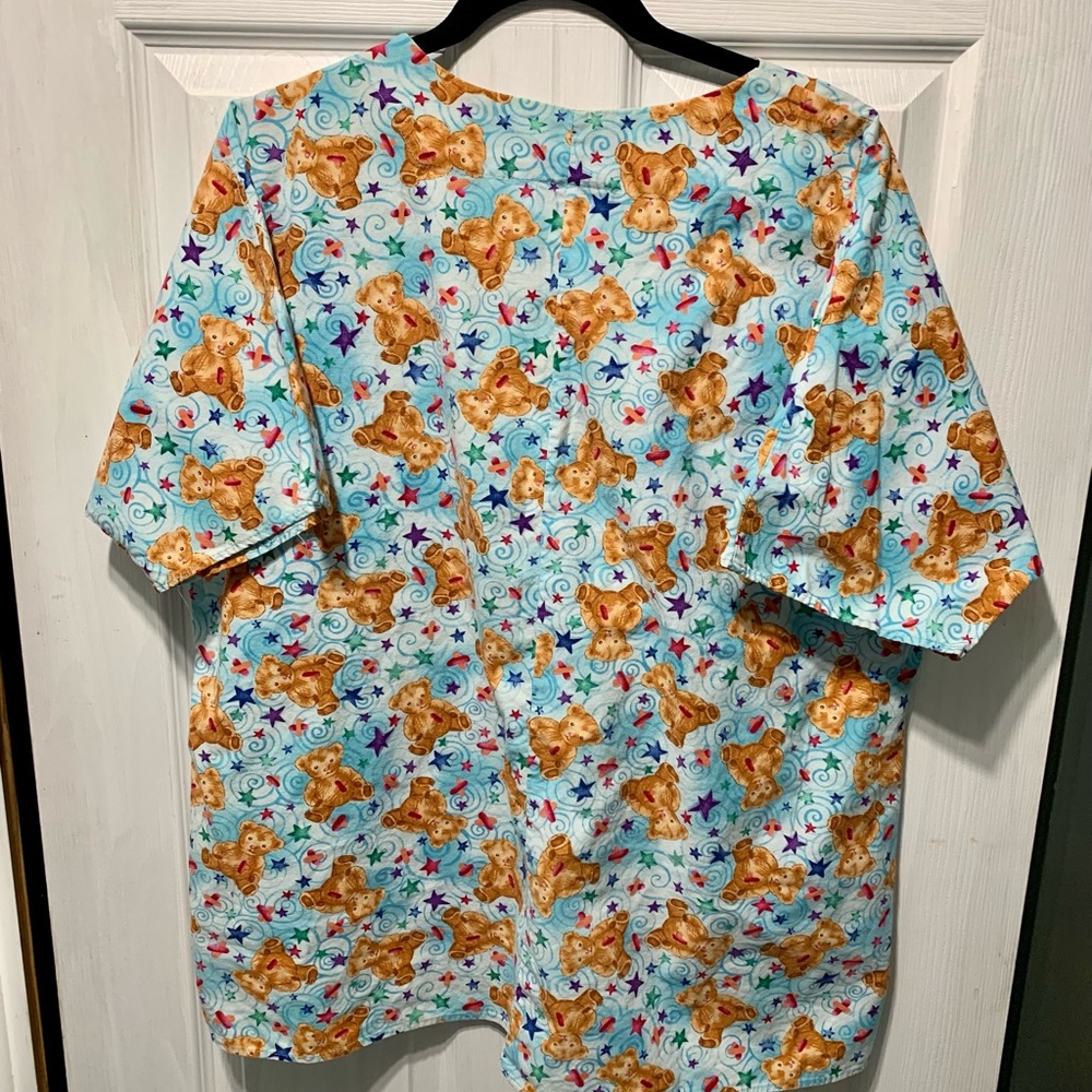 Teddy bear boo boo scrub top - Picture 3 of 5